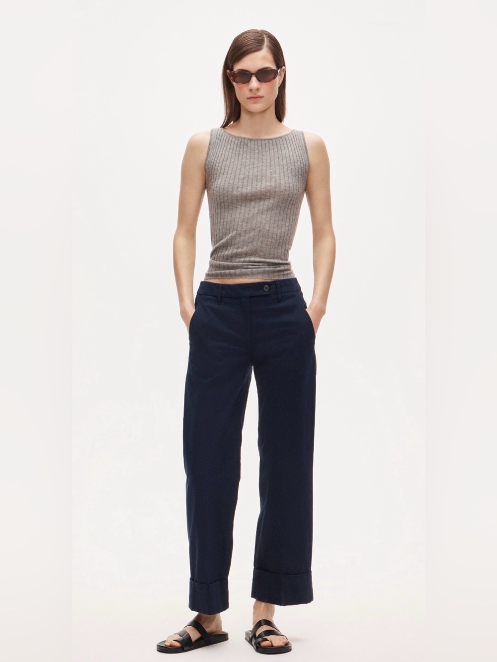 J.Crew Cuffed chino pant Navy 2P